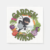 Serviette En Papier Jardin Ninja Design - Jardin amusant Graphisme (Devant)
