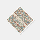 Serviette En Papier Jardin norvégien, personnalisé (Coin)