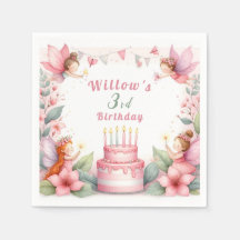 Jardin poilu rose enchanté - Anniversaire