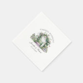 Serviette En Papier Jardin romantique Mariage Floral Arch Fontaine (Coin)