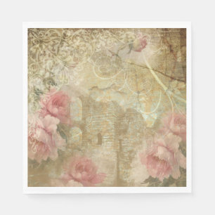 Serviette En Papier Jardin romantique - Papier Napkin