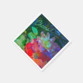 Serviette En Papier Jardin rose (Coin)