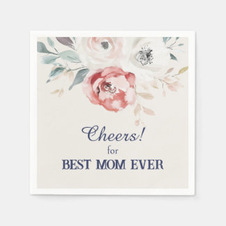 Serviette En Papier Jardin rose Pour Meilleure Maman papier jamais Nap