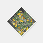 Serviette En Papier Jardin rustique d'agrumes (Coin)