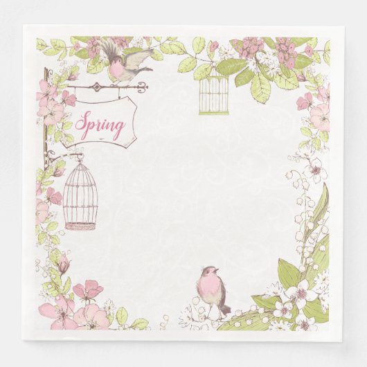 Serviette En Papier Jardin secret (Devant)
