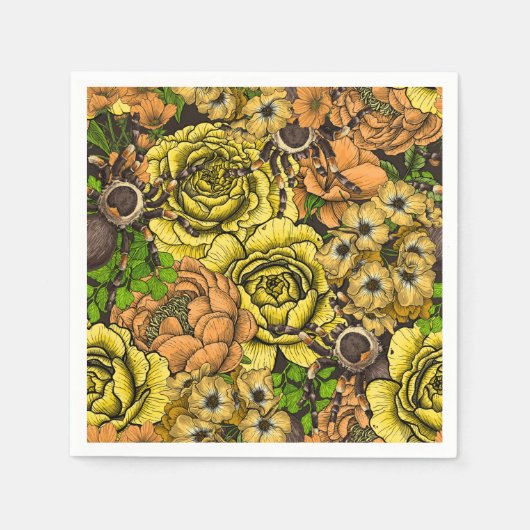 Serviette En Papier Jardin Tarantula 1 (Devant)