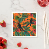 Serviette En Papier Jardin toucan (En situation)