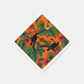 Serviette En Papier Jardin toucan (Coin)