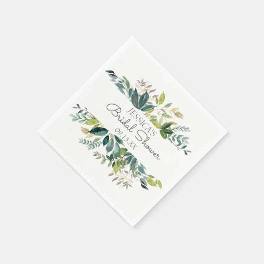 Serviette En Papier Jardin vert Papier personnalisé Napkin (Coin)