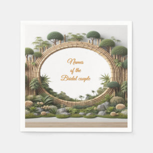 Serviette En Papier Jardins et bâtiments écologiques en Harmonie