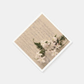 Serviette En Papier Jasmine sur l'ancien script (Coin)
