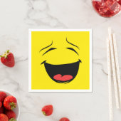 SERVIETTE EN PAPIER JAUNE (En situation)