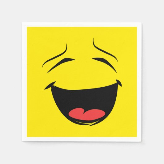 SERVIETTE EN PAPIER JAUNE (Devant)