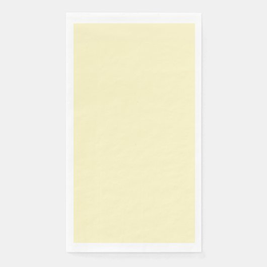 Serviette En Papier Jaune Beurre Uni (Devant)