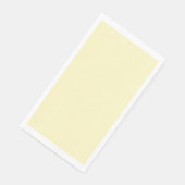 Serviette En Papier Jaune Beurre Uni (Coin)