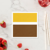Serviette En Papier Jaune blanc Brown couleur pâle Conception des bloc (En situation)