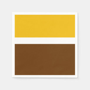 Serviette En Papier Jaune blanc Brown couleur pâle Conception des bloc
