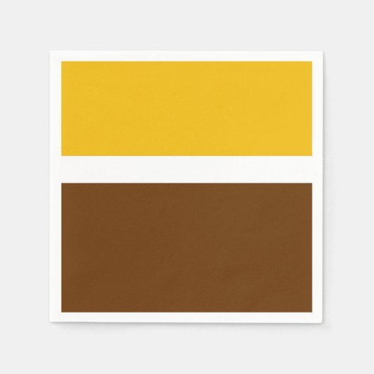 Serviette En Papier Jaune blanc Brown couleur pâle Conception des bloc (Devant)