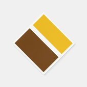 Serviette En Papier Jaune blanc Brown couleur pâle Conception des bloc (Coin)
