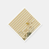 Serviette En Papier Jaune Blanc Fruit En vichy Plaid Farmhouse (Coin)