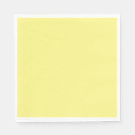 Serviette En Papier jaune citron, couleur solide, (Devant)
