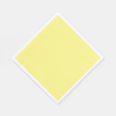 Serviette En Papier jaune citron, couleur solide, (Coin)