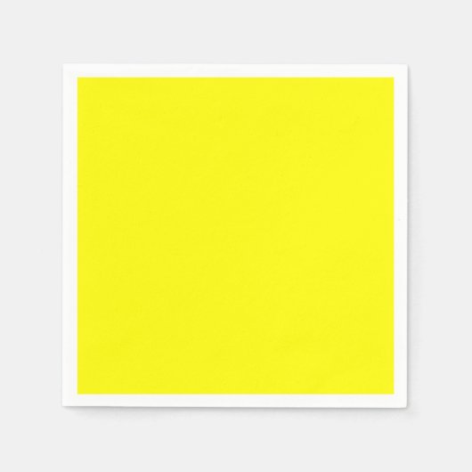 Serviette En Papier Jaune clair (couleur solide) (Devant)