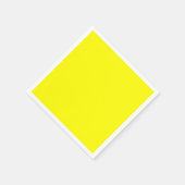Serviette En Papier Jaune clair (couleur solide) (Coin)