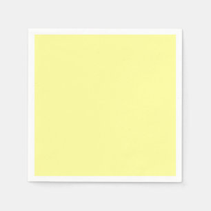 Serviette En Papier Jaune clair muet