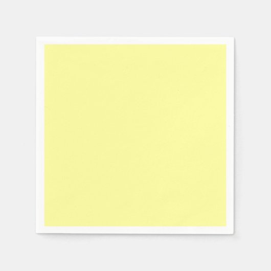 Serviette En Papier Jaune clair muet (Devant)