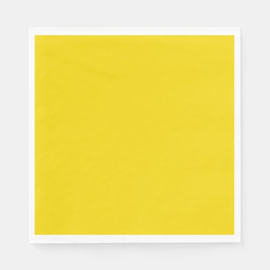 Serviette En Papier Jaune clair solide (Devant)