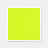 Serviette En Papier Jaune néon, haute visibilité Chartreuse (Devant)