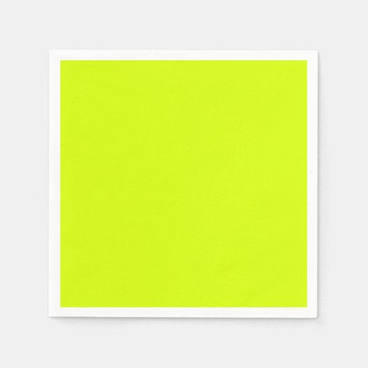 Serviette En Papier Jaune néon, haute visibilité Chartreuse (Devant)