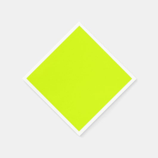 Serviette En Papier Jaune néon, haute visibilité Chartreuse (Coin)