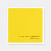 Serviette En Papier Jaune néon moderne (Devant)