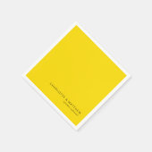 Serviette En Papier Jaune néon moderne (Coin)