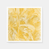 Serviette En Papier Jaune texturé (Devant)