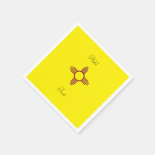 Serviette En Papier Jaune Zia Soleil Puro Nuevo Mexique (Coin)