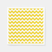 Serviette En Papier Jaune Zigzag, Jaune Chevron, Motif géométrique (Devant)