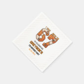 Serviette En Papier J'avais 6 ans maintenant j'ai 7 ans Basket-ball – (Coin)