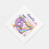 Serviette En Papier J'avais 6 ans maintenant j'ai 7 ans Filles 7e anni (Coin)
