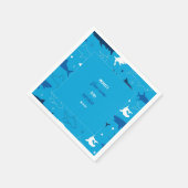 Serviette En Papier Jaw-some Shark fête d'anniversaire Napkin (Coin)