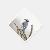 Serviette En Papier Jay bleu en hiver (Coin)