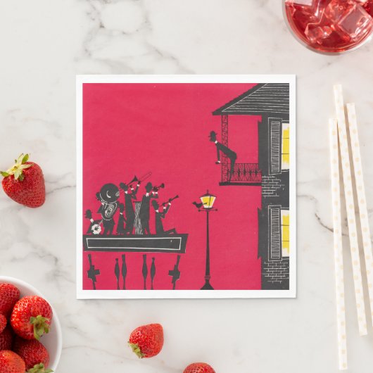 Serviette En Papier Jazz (En situation)