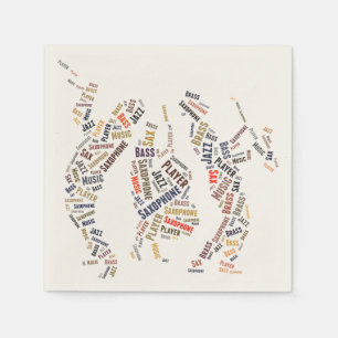 Serviette En Papier Jazz Band