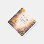 Serviette En Papier Jazz Music Mardi Gras Masquerade (Coin)