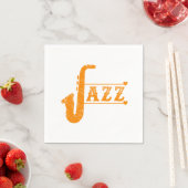 Serviette En Papier Jazz Saxophone Band Music Saxophonist Alto Gift (En situation)