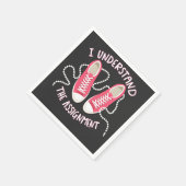 Serviette En Papier Je comprends l'affectation Chucks and Pearls (Coin)