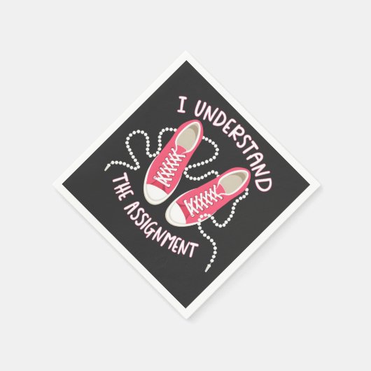 Serviette En Papier Je comprends l'affectation Chucks and Pearls (Coin)