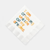 Serviette En Papier Je crée la vie de mes rêves (Coin)